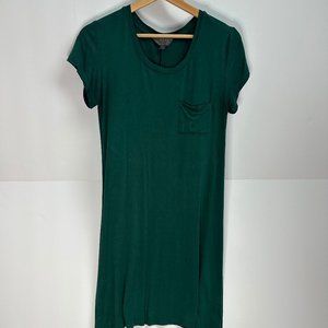 MIX Jersey Tee-Shirt Dress Emerald Green Size Small